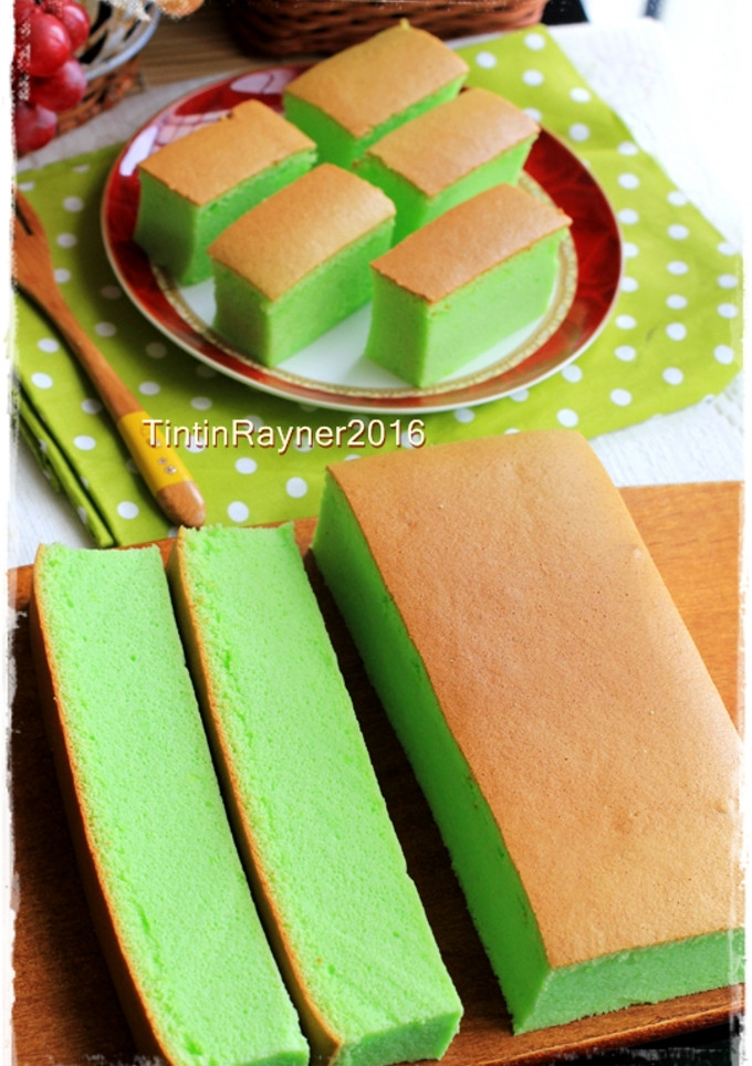 Foto resep Ogura Cake Pandan Super soft moist recomended
