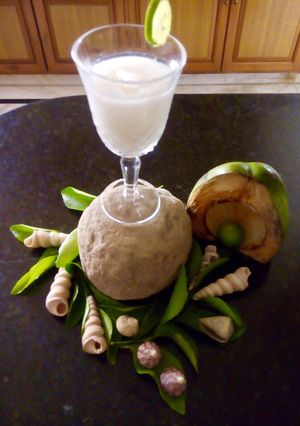 A picture of Fresh coconut punch.