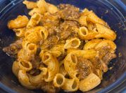A picture of crockpot goulash