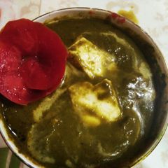 Palak paneer A picture of Palak paneer.
