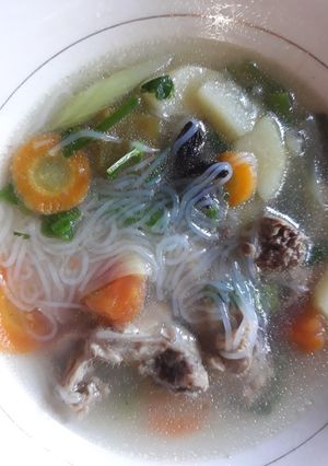 Foto resep Sup ayam praktis