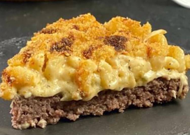 Steps to Prepare Homemade Burger Mac and cheese