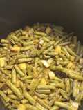 Burnt Onions with Green Beans and Potatoes