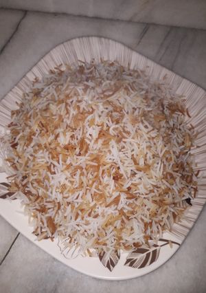 عکسی از دستور برنج با دست باباجانم🧔🧔