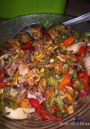 Foto resep Cumi pare pedas