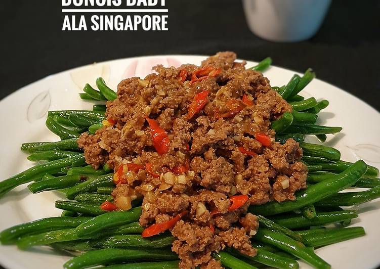 143. Tumis Baby Buncis ala Singapore