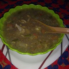A picture of Veg with Chicken soup.