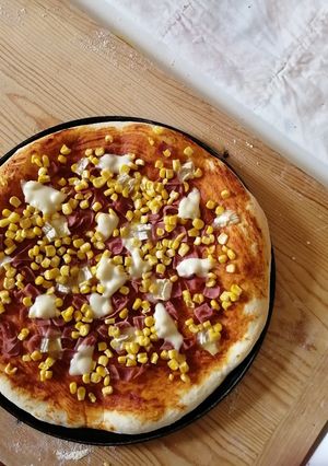 Házi pizza recept fotója