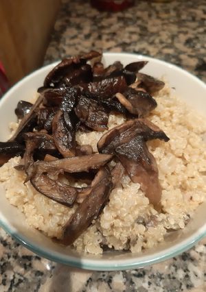 Una foto de Quinoto de hongos (risotto de quinoa)