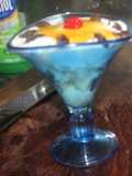 Copa de melón con yogur griego