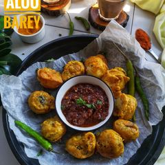A picture of Aloo barey.
