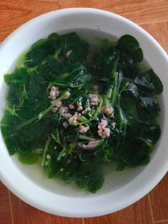 Hình của món Canh rau càng cua thịt bò.