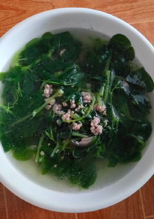 Hình của món Canh rau càng cua thịt bò.