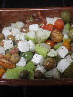 Una foto de Ensalada con peras