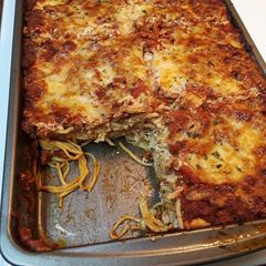 Baked Spaghetti Casserole A picture of Baked Spaghetti Casserole.