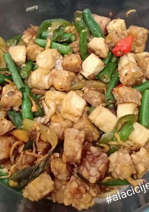 Foto resep Tumis Tahu Tempe Teri Kacang Panjang