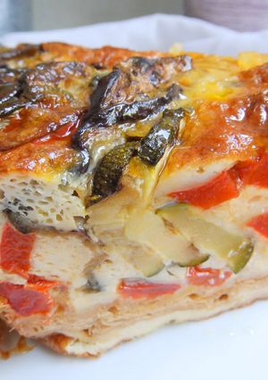 Una foto de Terrina de hortalizas y mozzarella