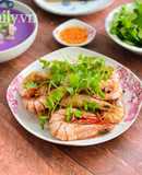 Tôm Hấp Nước Dừa