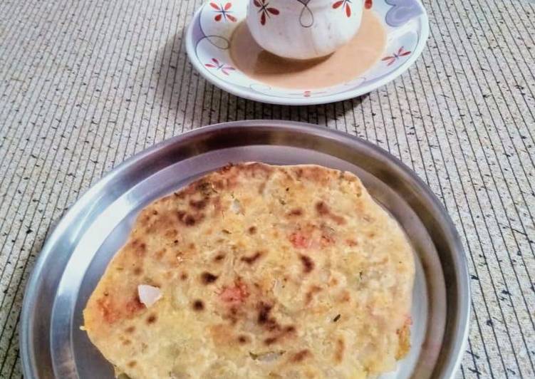 Recipe of Homemade Bhel paratha