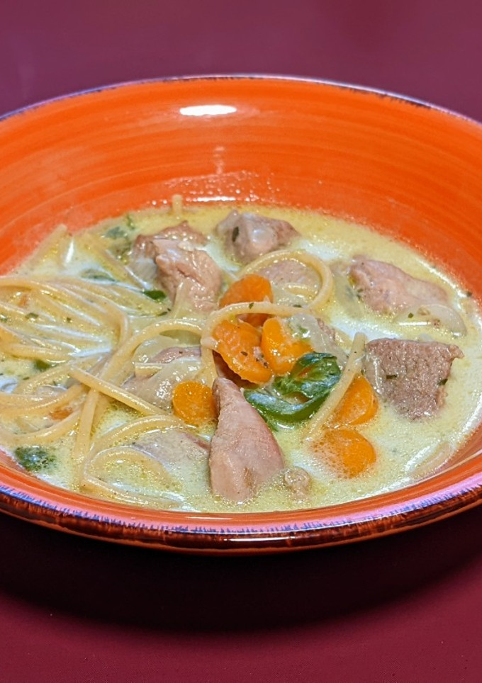 Una foto de Sopa de pavo al Garam Masala