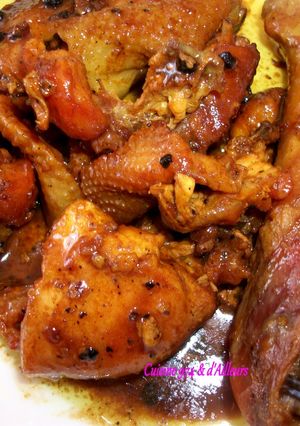 Une photo de POULET à la SAUCE HUÎTRES