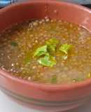 Sopa de lentejas