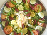 Avocado salad with Avocado dressing