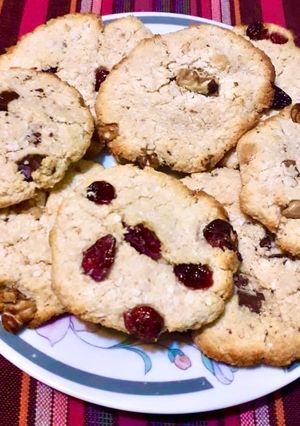 Una foto de Galletas de coco y crema de maní