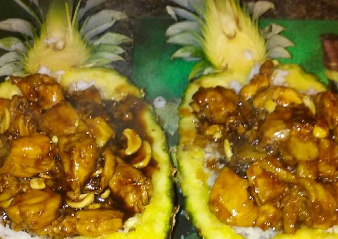 Recipe of Speedy Sticky Asian Pinapple Chicken