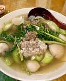 Canh cua rau rút khoai sọ