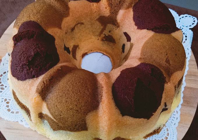 Resep Bolu Marmer Putih Telur, Bikin Ngiler