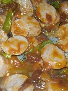 Una foto de Salchichas a la Mexicana