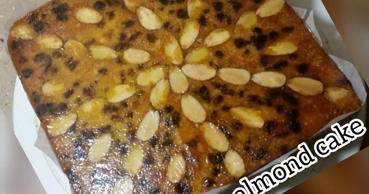 Bakery Style Almond Cake Recipe By Haya Ali Cookpad