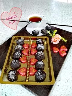 عکسی از دستور توپک شکلاتی موزی