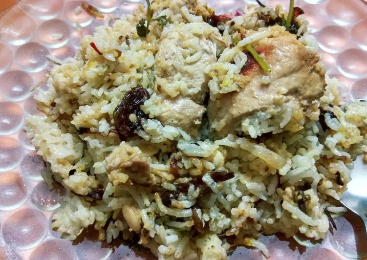 Recipe of Ultimate Sufiyana briyani or safeed briyani