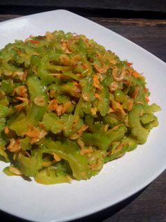 Foto resep Tumis Pare udang rebon