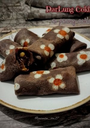 Foto resep Dadar Gulung Coklat isi Pisang Coklat