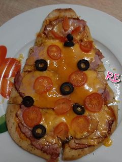 Φωτογραφία της συνταγής Δεντράκι πίτσα στα γρήγορα