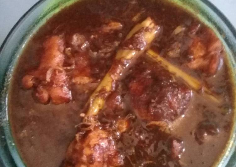 Cara Membuat Ayam masak kluwek Anti Gagal