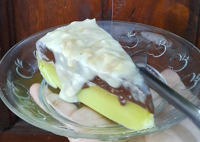 Puding alpukat coklat fla durian