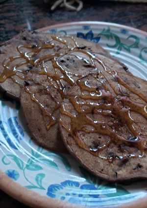 Una foto de Panquecas de chocolate