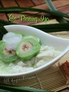 Foto resep Es Pisang Ijo (tutorial)