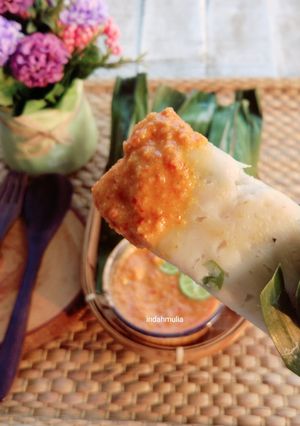 Foto resep Otak-otak tenggiri + sambal kacang