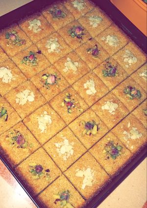 صورة لوصفة بسبوسه لذيذه