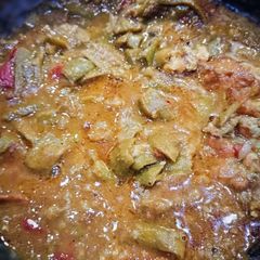 A picture of Turai ka salan (Sponge gourd gravy).