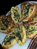 Pan de ajo (خبز محمص بخلطة الثوم صحية)