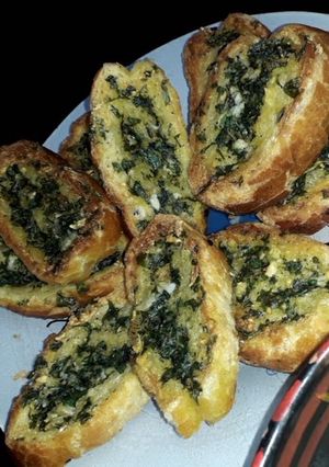 صورة لوصفة Pan de ajo (خبز محمص بخلطة الثوم صحية)