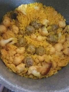 Una foto de Arroz con coliflor