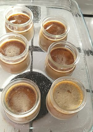 Une photo de Flan au praliné
