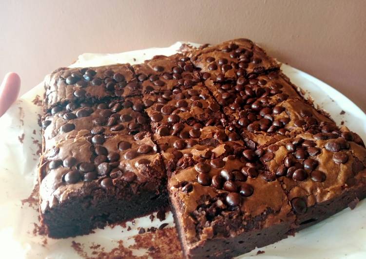 7 Resep: Brownies panggang fudgy tanpa mixer Kekinian